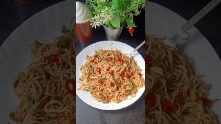 Try It 10 Min Street Style Veg Chowmin Recipe 🍜  Noodles 🤩 shorts recipe food noodles cooking [upl. by Melamed462]