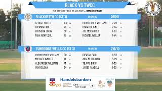 Kent Cricket League  Premier 1st XI  Blackheath CC v Tunbridge Wells CC [upl. by Eitsirk]