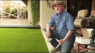 DIY  How to Install Artificial Grass on Dirt [upl. by Karel]