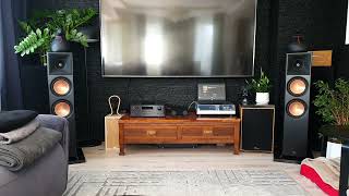 Rotel ra 1592 mk1 klipsch rp 8000f 2 [upl. by Notsnorb]