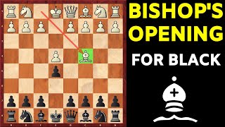 How to Play Against the Bishops Opening as Black TRAPS Included [upl. by Eicnan328]