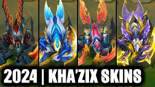 ALL KHAZIX SKINS SPOTLIGHT 2024  League of Legends [upl. by Flem]