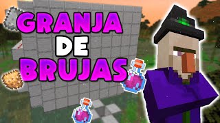 La MEJOR granja de BRUJAS 2700h  Minecraft Java 120 [upl. by Esiuol]