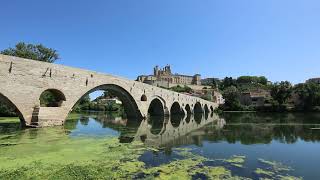 Walking around the city of Béziers in the south of France [upl. by Attenauq]