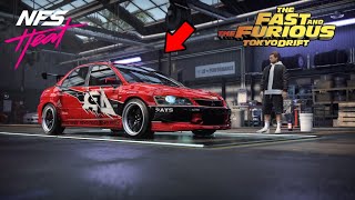 Tuneando el Mitsubishi lancer evo IX en Need for speed heat De tokio Drift [upl. by Assirralc]