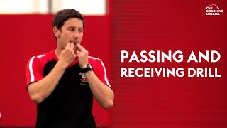 Passing and Receiving Football Drill ⚽️ [upl. by Schott]