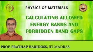 Calculating Allowed Energy Bands and Forbidden Band Gaps [upl. by Araccot]