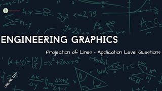 Online KTU Engineering Graphics  Projection of Lines  Application Level Questions in Malayalam [upl. by Bigner]