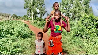 Her Endless Love For Her Traditional Village Kids Amazed me So Much😱🥹 African Village Lifestyle [upl. by Satsok860]