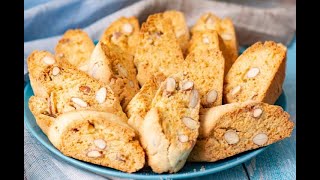 Cantucci original italian almond cookies recipe [upl. by Atilem439]