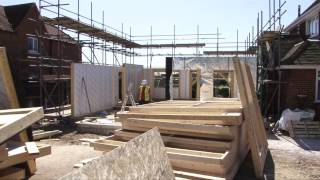 Timber Frame House Construction in Reading [upl. by Artina]