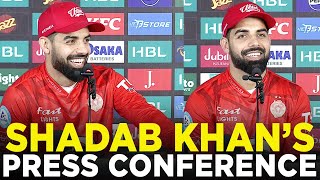 PSL 9  Shadab Khans Press Conference  Peshawar Zalmi vs Islamabad United  Match 33  M2A1A [upl. by Claudia832]