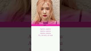 AI COVER BLACKPINK quotAPTquot LYRICS rose blackpink jennie shorts viralshorts [upl. by Nwahsyt]