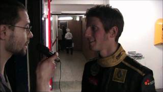 ITW Romain Grosjean ERDF Masters Kart [upl. by Sarad441]