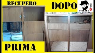 Recupero di una scarpiera semi distrutta by Paolo Brada DIY [upl. by Annayar]