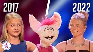 Darci Lynne on Americas Got Talent From Age 12 to 17 All Performances [upl. by Sholem]