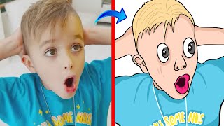 Vlad and Niki Cooking and playing with Mom  Funny stories for children  Drawing Meme [upl. by Dolphin]