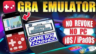 GBA Emulator iOS Download  No Revokes No Jailbreak No PC [upl. by Hilarius664]