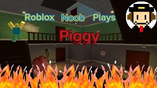 Roblox noob plays piggy [upl. by Aidahs738]