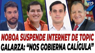 🔴EN VIVO 🔴 Noboa suspende internet de Topic  Galarza quotNos gobierna Calígulaquot  20112024 [upl. by Eenolem]