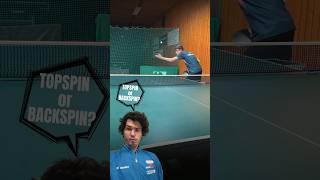 Backspin or Topspin tabletennis pingpong [upl. by Nyraf]