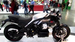 2014 Moto Guzzi Griso 1200 8V SE Walkaround  2013 EICMA Milan Motorcycle Exhibition [upl. by Aiel]