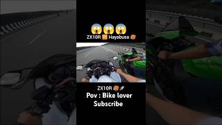 Zx10r Vs Hayabusa Racing 🥵🚀NinjaTechniqu shortsfeed trending shortsviral shorts dj biker [upl. by Ahola30]