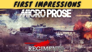 Regiments  First Impressions  An EXCITING new Microprose RTSWargame [upl. by Ahsiuqal971]