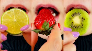 asmr FRUITS MUKBANG food eating sounds [upl. by Archangel]