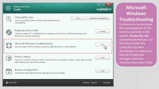 How to use Tools in Kaspersky AntiVirus 2014 [upl. by Dimitri]