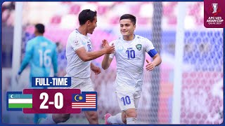 Full Match  AFC U23 Asian Cup Qatar 2024™  Group D  Uzbekistan vs Malaysia [upl. by Zacks412]