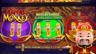 LETS GET MONEY  Royal Monkey Casino Slot Machine [upl. by Lepley]