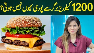 Why 1200 Calories from a Burger Are Not Enough  Ayesha Nasir [upl. by Harehs77]