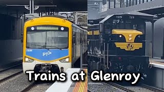 Trains at Glenroy Featuring Steamrail Herritage Members Train [upl. by Lory]