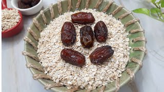 Add Milk Into Dates Nuts and Oats you will be surprised with the result  Oats Recipe  Breakfast [upl. by Sumahs]