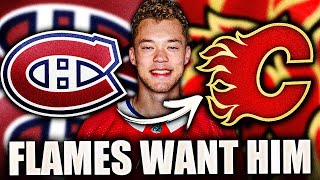 HABS TRADE UPDATE CALGARY FLAMES WANT THIS MONTREAL CANADIENS DEFENCEMAN Jordan Harris NHL News [upl. by Cassie]