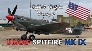 American Spitfire startup  USAAF “Suffolk Spitfire” Mk IX [upl. by Oderfodog]