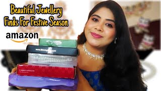 Affordable Jewellery Finds From Amazon  Amazon Jewellery Sets Haul Non Sponsered Review [upl. by Man]