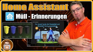 Müll Erinnerung Abfallkalender MüllPopup in Home Assistant mit zeitgesteuerter Automatisierung [upl. by Norman17]