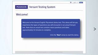 Versant English Placement Test  Product Tour [upl. by Auohp]