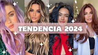 TENDENCIA 2024 COLORES DE CABELLO TINTES DE MODA PARA CABELLO 2024 CABELLOS Y ESTILOS 2024 [upl. by Verile]