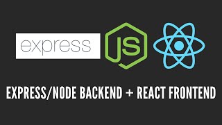 How to Create a ExpressNode  React Project  Node Backend  React Frontend [upl. by Iggie]