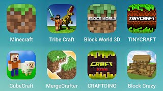 Minecraft Tribe Craft Block World 3D TinyCraft Cubecraft MergeCrafter Craftdino Block Crazy [upl. by Sdlonyer]