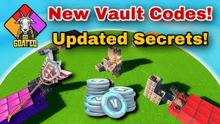 Fortnite Go Goated 2 NEW Vault CodesUpdated Secrets✅2024 [upl. by Honeyman405]