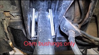 C3 Corvette trailing arm bushing replacement bushing comparison poly bushings vs OEM [upl. by Yesdnil643]