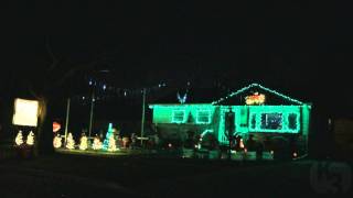 Augie Rios  Donde Esta Santa Claus 2011 Christmas Light Show [upl. by Eustashe]