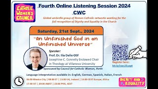 CWC 4th Listening Session with Speaker Prof Dr Ilia Delio OSF ENGLISH [upl. by Nesmat]