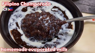 CHAMPORADO  EVAPORATED MILK RECIPE  OTEP WE GO [upl. by Giardap]