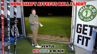 How does the shaft affect ball flight Ventus Red Blue and Black [upl. by Zacarias580]