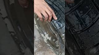 Tyre puncture checking tyre short trending rntyreservice automobile puncture [upl. by Oeram]